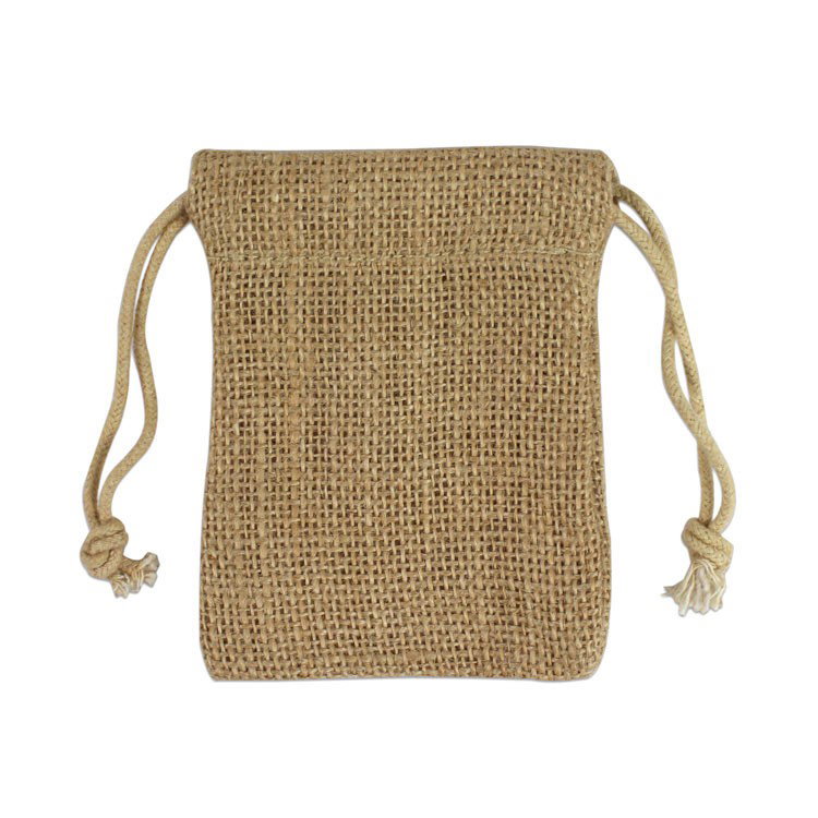 3" x 4" Natural Jute Favor Bags - 12 Pack