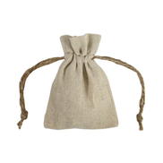 3" x 4" Natural Linen Favor Bags - 12 Pack
