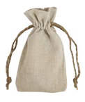 3" x 5" Natural Linen Favor Bags - 12 Pack