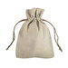 5" x 7" Natural Linen Favor Bags - 12 Pack