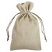6" x 10" Natural Linen Favor Bags - 12 Pack
