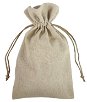 6" x 10" Natural Linen Favor Bags - 12 Pack