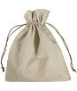 10" x 12" Natural Linen Favor Bags - 12 Pack