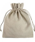 12" x 14" Natural Linen Favor Bags - 12 Pack