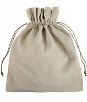 12" x 14" Natural Linen Favor Bags - 12 Pack