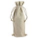 Natural Linen Wine Bags With Drawstrings - 12 Pack