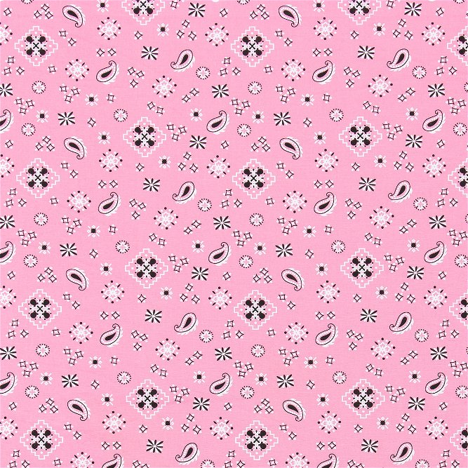 Premier Prints Bandana Prism Pink Canvas Fabric