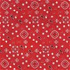 Red Bandana Print Fabric - Image 1