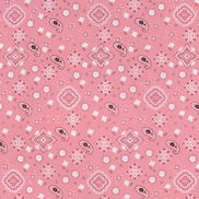 Pink Bandana Print Fabric