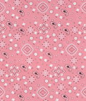 Pink Bandana Print Fabric