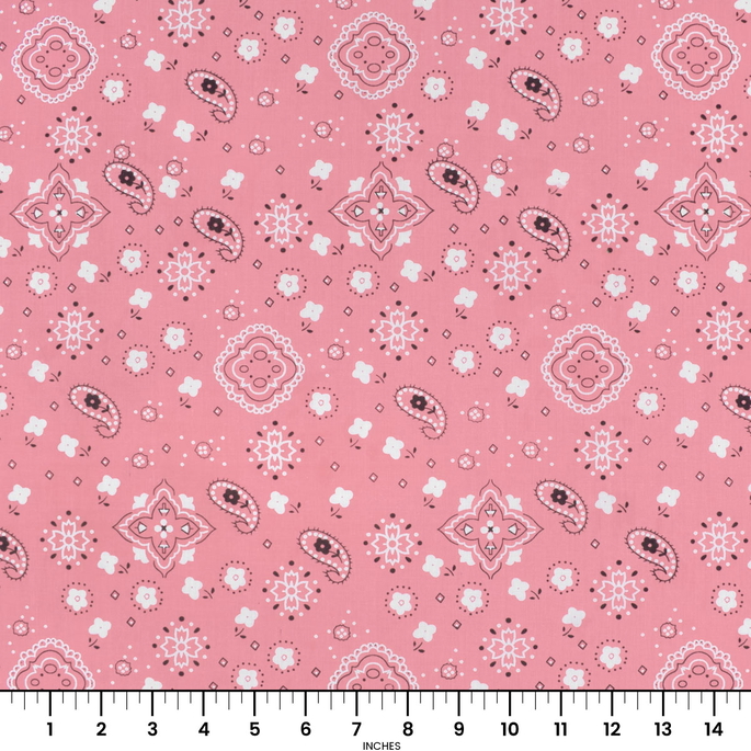 Pink Bandana Print Fabric image 2 of 2