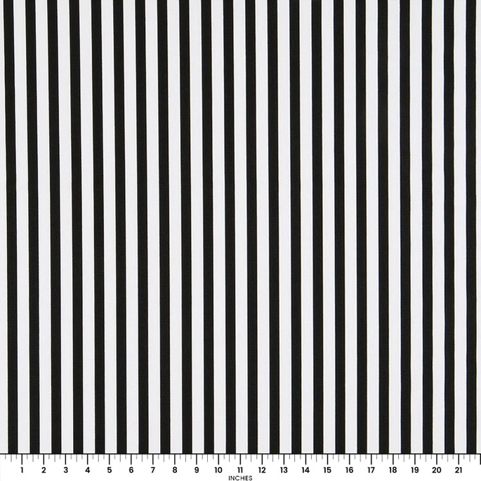 Premier Prints Basic Stripe Black Fabric image 2 of 2