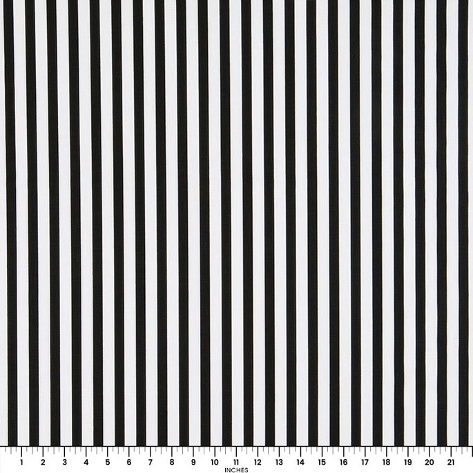 Premier Prints Basic Stripe Black Fabric image 2 of 2