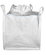 35" x 35" x 30" Bulk Bag (FIBC) - Duffel Top & Spout Bottom