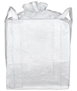 35" x 35" x 40" Bulk Bag (FIBC) - Circular Duffle Top & Spout Bottom
