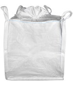 35" x 35" x 40" Bulk Bag (FIBC) - Duffel Top & Spout Bottom