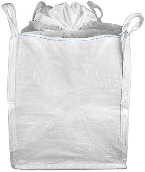 35 inch x 35 inch x 45 inch Bulk Bag (FIBC) - Duffel Top & Spout Bottom - 4000 lb Capacity