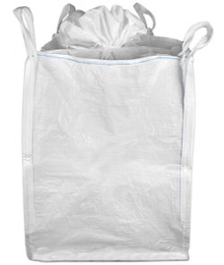 35" x 35" x 50" Bulk Bag (FIBC) - Duffel Top & Spout Bottom