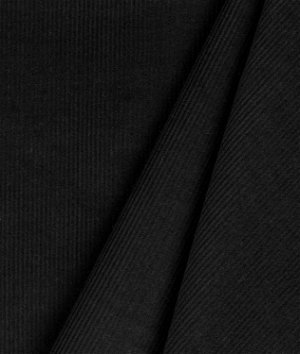 Black 21 Wale Corduroy Fabric
