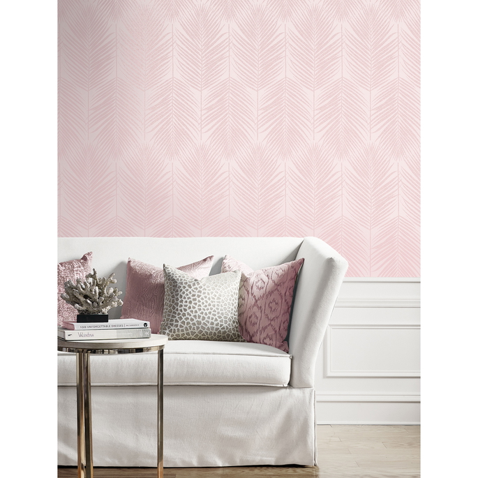 Seabrook Designs Persei Palm Blush Wallpaper image 3 of 5