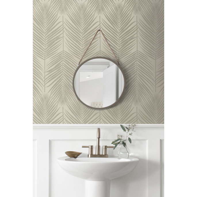 Seabrook Designs Persei Palm Champagne Wallpaper image 2 of 5