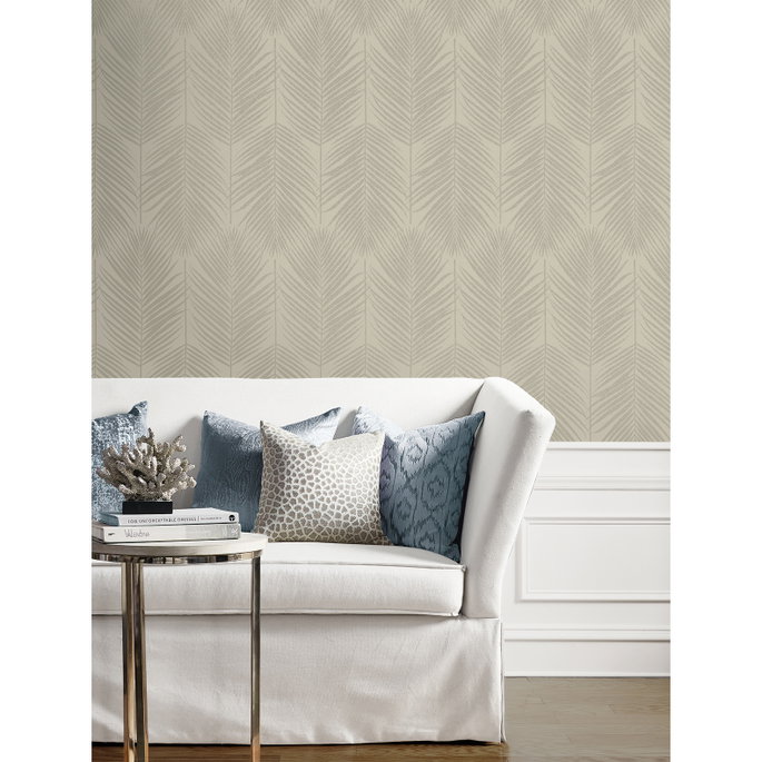 Seabrook Designs Persei Palm Champagne Wallpaper image 3 of 5