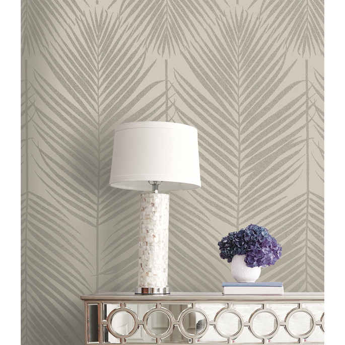 Seabrook Designs Persei Palm Champagne Wallpaper image 4 of 5