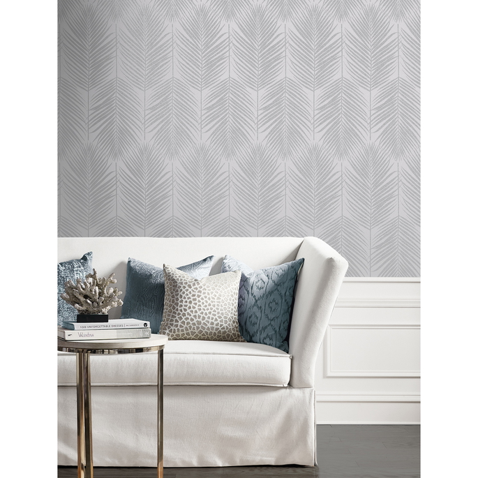Seabrook Designs Persei Palm Nickel Wallpaper image 3 of 5