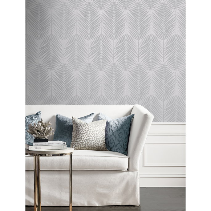 Seabrook Designs Persei Palm Nickel Wallpaper image 3 of 5