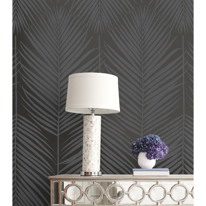 Seabrook Designs Persei Palm Midnight Galaxy Wallpaper image 4 of 5