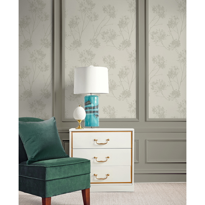 Seabrook Designs Wild Grass Champagne Wallpaper image 2 of 5