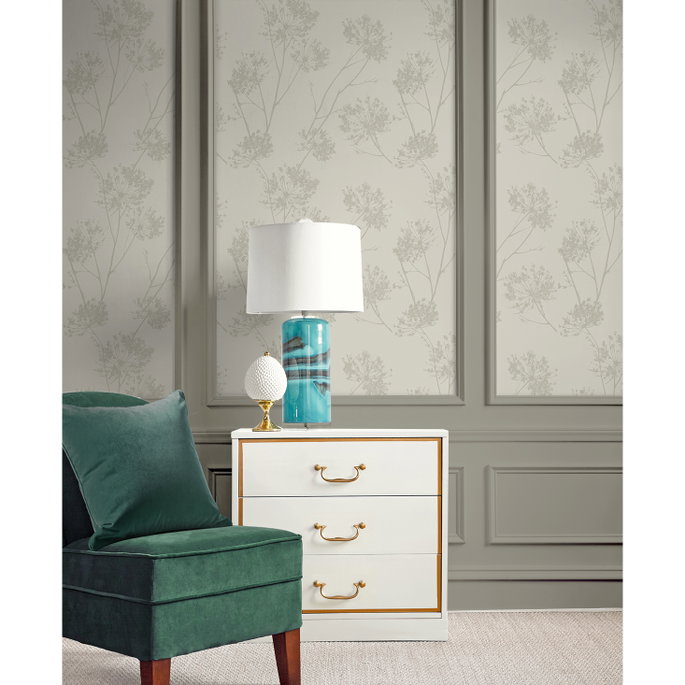 Seabrook Designs Wild Grass Champagne Wallpaper image 2 of 5