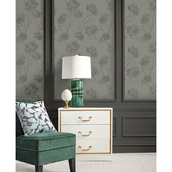 Seabrook Designs Wild Grass Zinc Wallpaper image 2 of 5