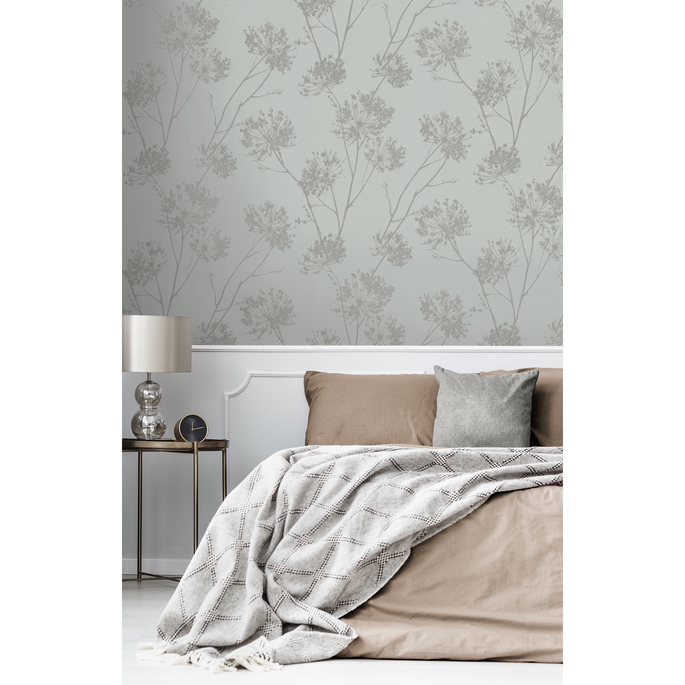 Seabrook Designs Wild Grass Silversmoke Wallpaper image 3 of 5