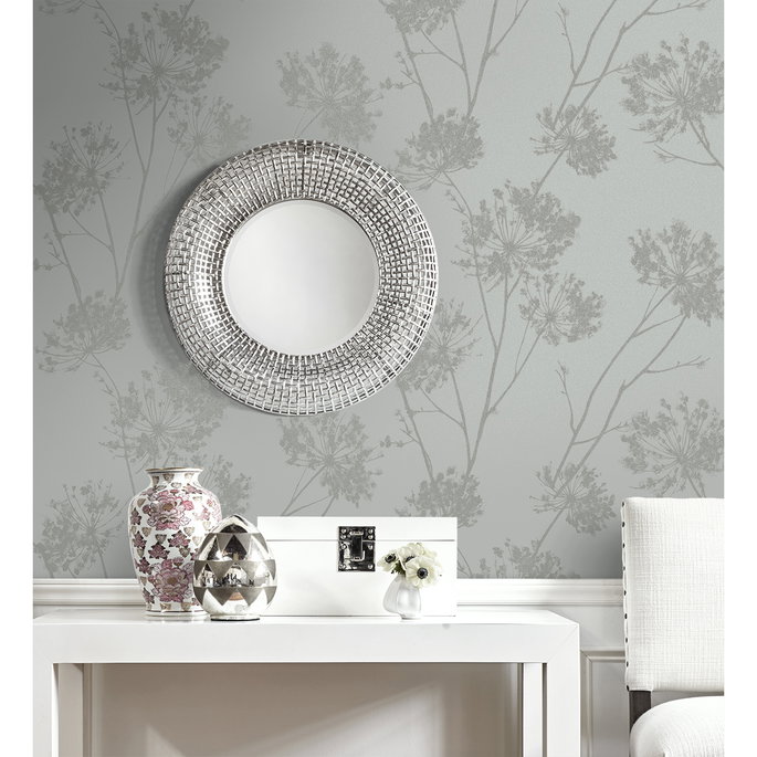 Seabrook Designs Wild Grass Silversmoke Wallpaper image 4 of 5