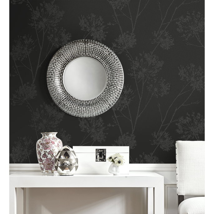 Seabrook Designs Wild Grass Midnight Galaxy Wallpaper image 3 of 5
