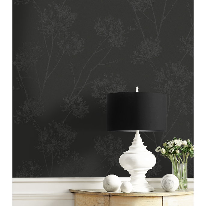 Seabrook Designs Wild Grass Midnight Galaxy Wallpaper image 4 of 5