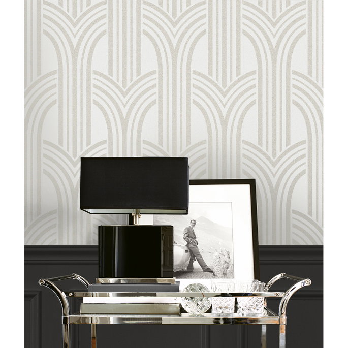Seabrook Designs Déco Arches Pearlescent Wallpaper image 5 of 5