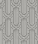 Seabrook Designs Déco Arches Nickel Wallpaper