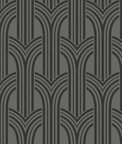 Seabrook Designs Déco Arches Pewter & Galaxy Wallpaper