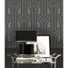 Seabrook Designs Déco Arches Pewter &amp; Galaxy Wallpaper thumbnail image 5 of 5