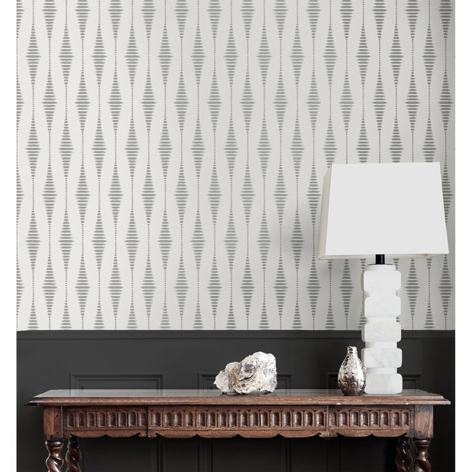 Seabrook Designs Diamond Stripe Pearlescent Wallpaper image 5 of 5