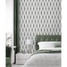 Seabrook Designs Diamond Stripe Nickel &amp; Galaxy Wallpaper thumbnail image 2 of 5