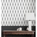 Seabrook Designs Diamond Stripe Black Satin &amp; Pearl Wallpaper thumbnail image 5 of 5