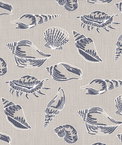Premier Prints Beach Treasure Cello Blue Slub Canvas Fabric