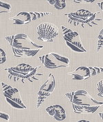 Premier Prints Beach Treasure Cello Blue Slub Canvas
