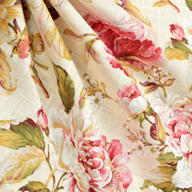 Covington Belle Fleur Tea Rose Fabric | OnlineFabricStore