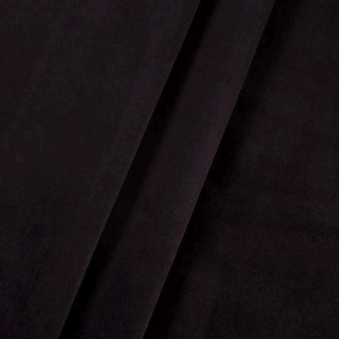 Morgan Fabrics Bella Velvet Black Fabric image 2 of 2