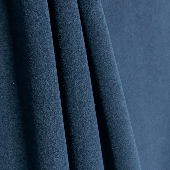 Morgan Fabrics Bella Velvet Midnight Blue Fabric image 2 of 2