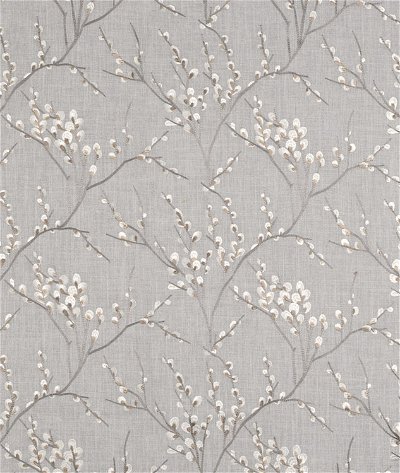 Beyla Vanilla Cream Grey Textured Chenille Dot Upholstery Swavelle Mill  Creek Fabric
